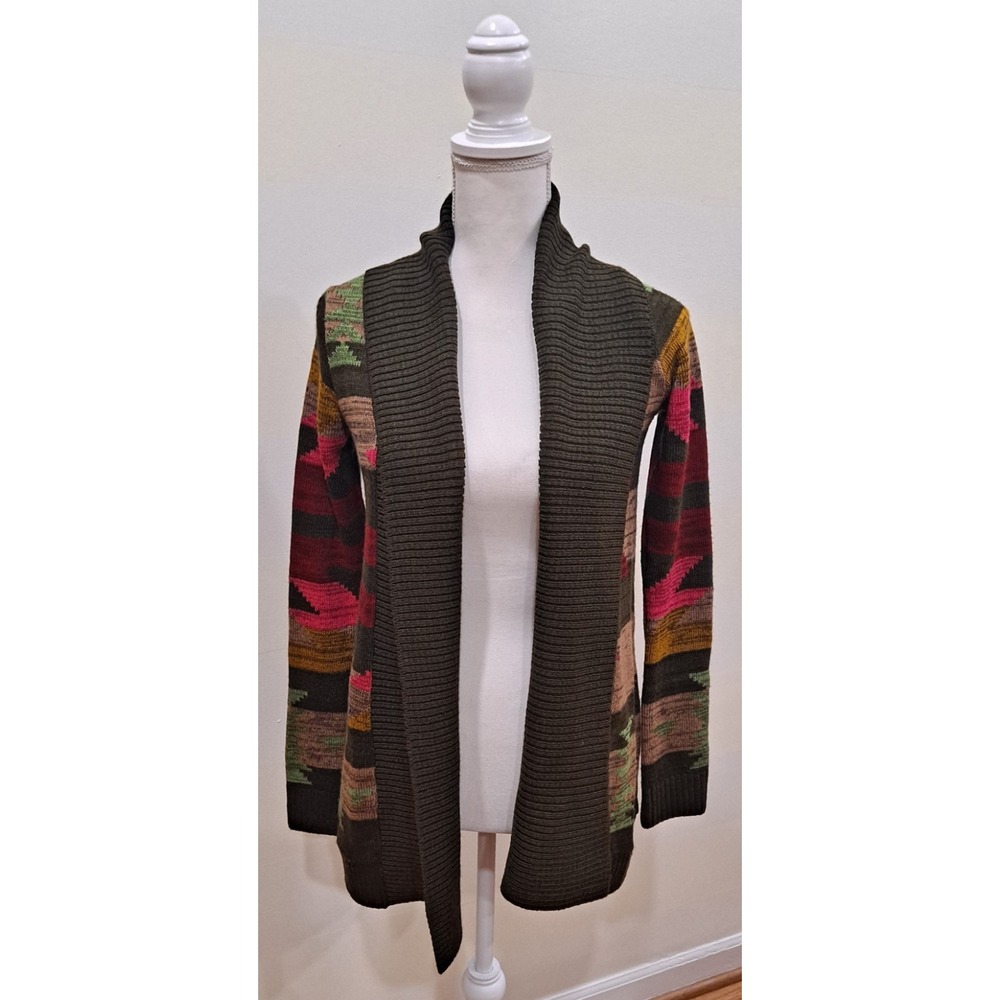O'Neill Surf Sweater Hippie Cardigan Aztec Design Open‎ Front/wrap Kimono/XS